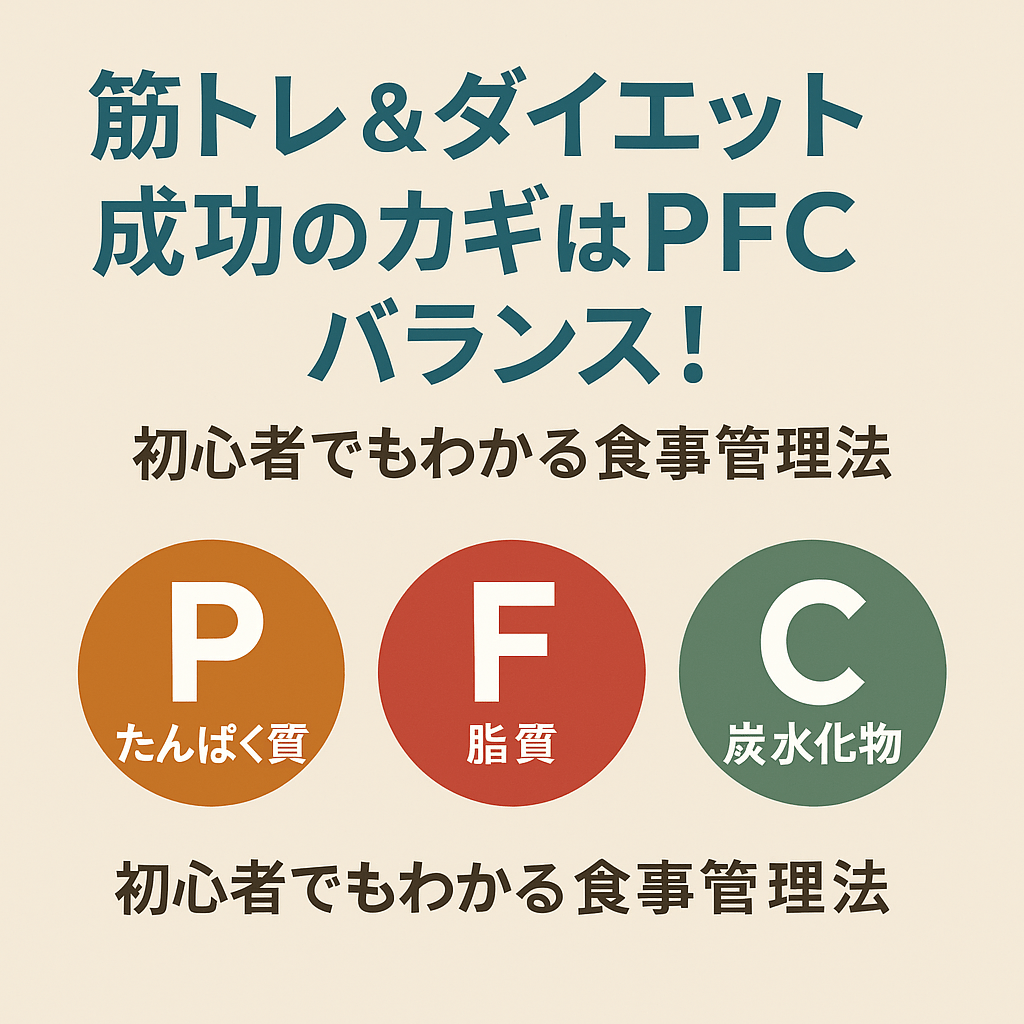 【20代向け】筋トレ＆ダイエット成功のカギはPFCバランス！初心者でもわかる食事管理法