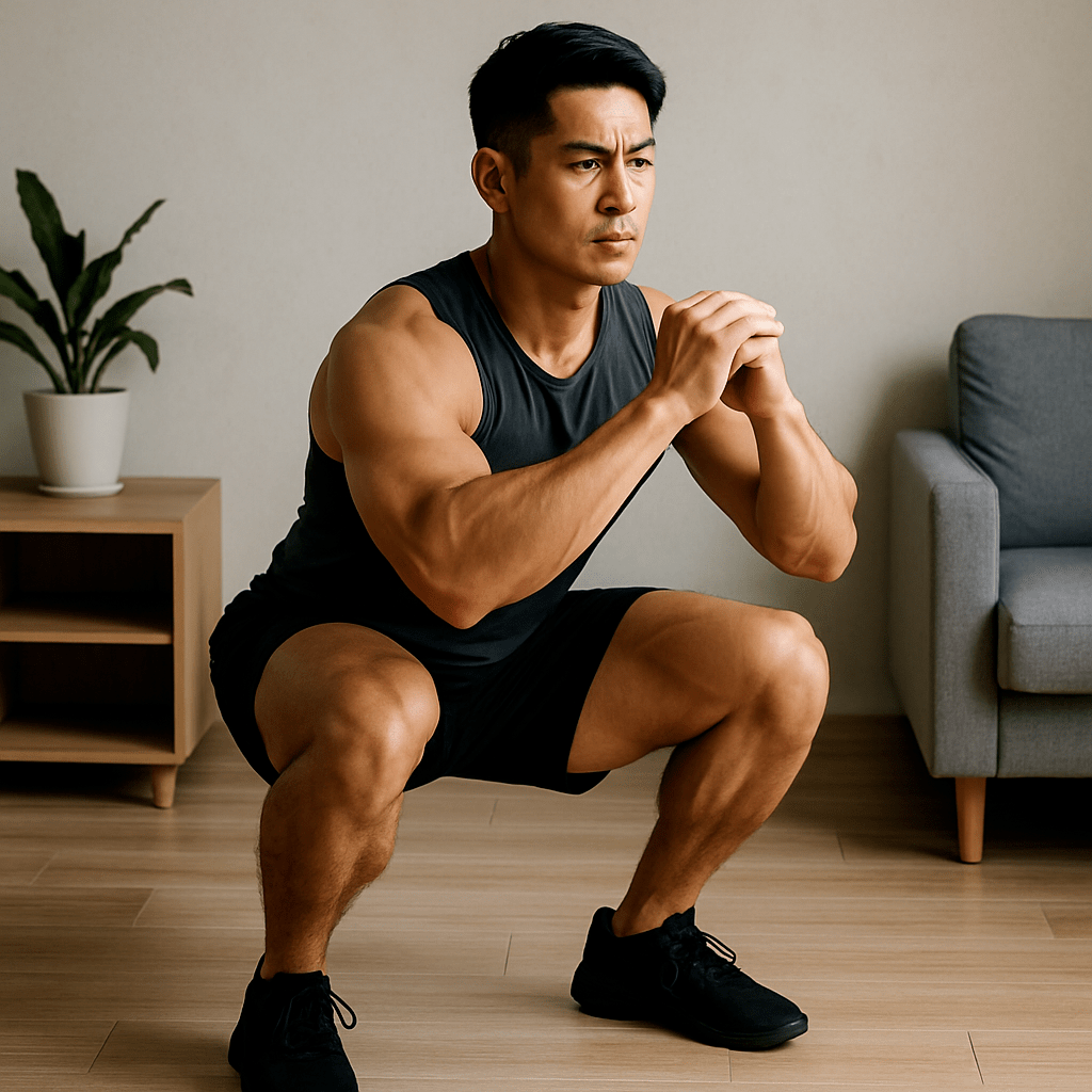 【自宅で男を磨け】筋トレ初心者でもできる本気の脚トレメニュー｜器具なしで太く強い脚を作る方法