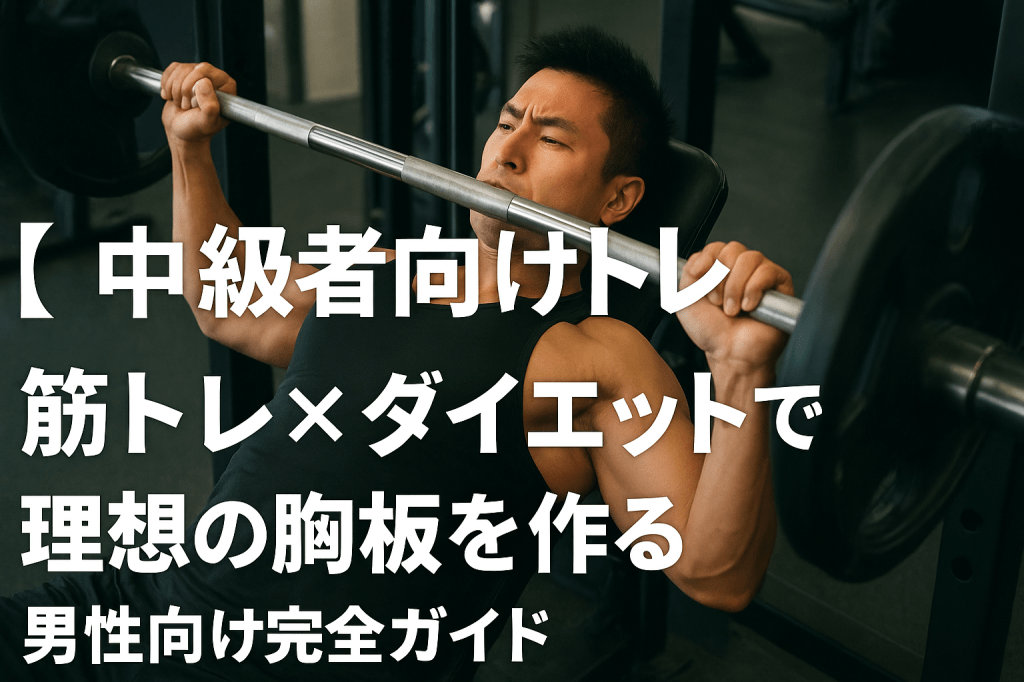 【中級者向け胸トレ】筋トレ×ダイエットで理想の胸板を作る男性の完全ガイド
