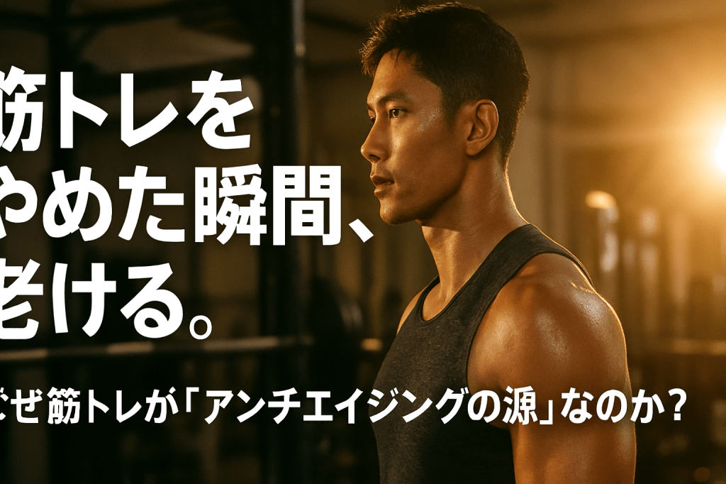 筋トレをやめた瞬間、老ける。なぜ筋トレが「アンチエイジングの源」なのか？